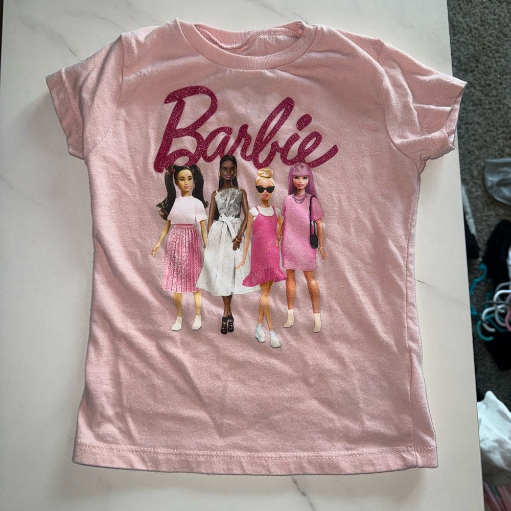 Barbie Pink Graphic Short Sleeve Tee Size 3T